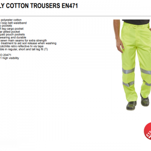 PPE hi-vis trousers